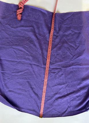 Фіолетовий шарф платок великий довгий широкий теплий з китицями лавандовий бузковий8 фото
