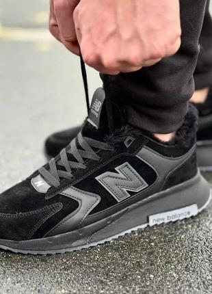 Кросівки чоловічі осінь зима new balance з хутром ✔️мех2 фото