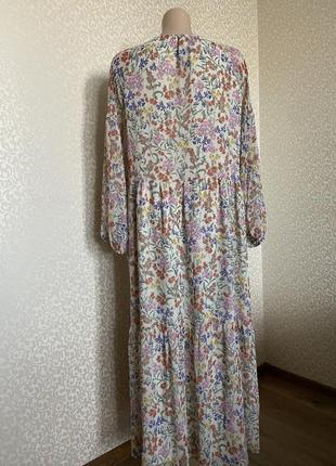 Ярусна шифонова сукня в квіти esprit3 фото