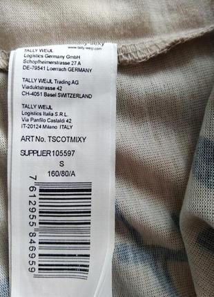 Крутая сексуальная футболка принт девушка с декоративной сеткой tally weijl  uk 8 eur 3610 фото