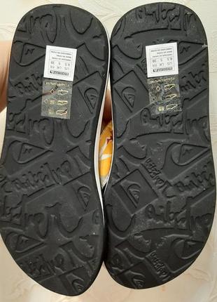 В'єтнамки, шльопанці, сланці quiksilver р. 37-38 (24,5 см) оригінал, австралія8 фото