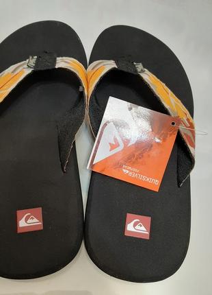 Вьетнамки, шлепанцы, сланцы  quiksilver р. 37-38 (24,5 см) оригинал, австралия5 фото