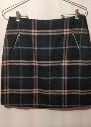 Теплая пальтовая юбка на подкладке (пот- 40 см) 29