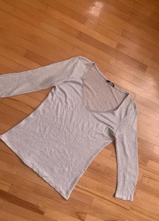 Льняная лаконичная блуза от massimo dutti