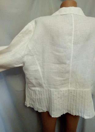 Льняной кардиган, блуза, жакет, большой размер   №7bp2 фото