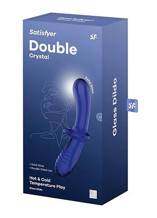 Дилдо satisfyer double crystal (light blue) 5