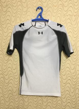 Компрессионная термо футболка under armour майка беговая спортивная рашгард лонгслив для спорта бега зала фитнеса nike marvel футбола андер армор