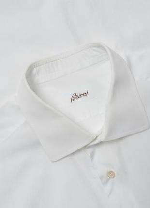 Brioni white button-down shirt   чоловіча сорочка
