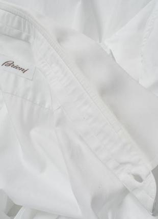 Brioni white&nbsp;button-down shirt&nbsp;&nbsp; мужская рубашка8 фото