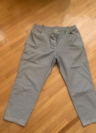 Летние джинсы в полоску большого размера canda 48-50p.