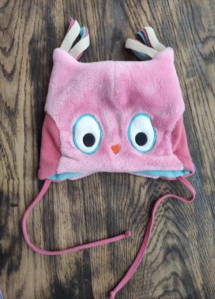 Шапочка на дівчинку 6-9 міс