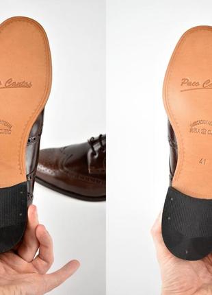 Туфли мужские коричневые дерби paco cantos испания9 фото