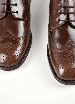 Туфли мужские коричневые дерби paco cantos испания4 фото