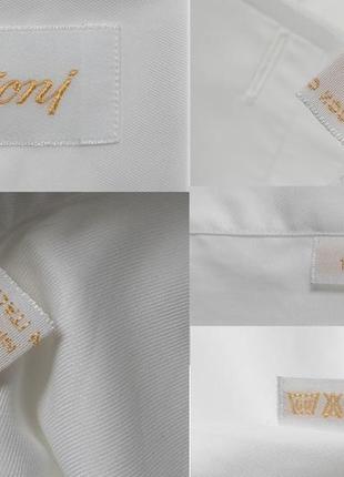 Brioni white shirt&nbsp;&nbsp;мужская рубашка10 фото