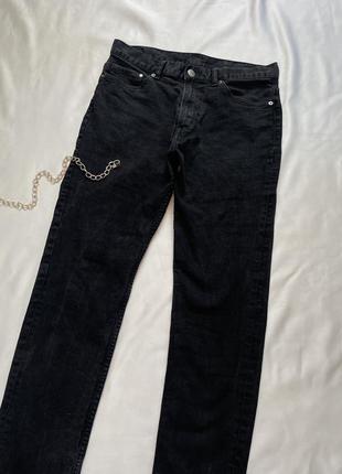 Круті жіночі чорні мом джинси, джинси скіні, джинси denim 324 фото