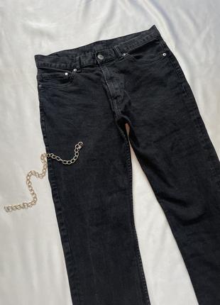 Круті жіночі чорні мом джинси, джинси скіні, джинси denim 325 фото