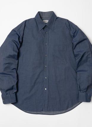 Brioni&nbsp; dark blue shirt&nbsp;&nbsp;мужская рубашка2 фото