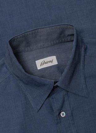 Brioni  dark blue shirt  чоловіча сорочка