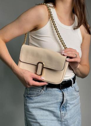 Сумка marc jacobs the j marc shoulder bag cream4 фото