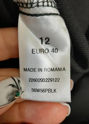 Брюки topshop широкие на манжете черные р. 46-48 (12/l32) с бирками10 фото