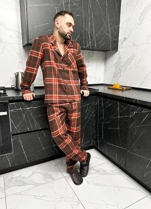 Коттоновая мужская пижама оверсайз4 фото