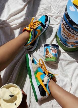 Кроссовки nike dunk low sb x ben &amp; jerry’s «chunky dunky’2 фото