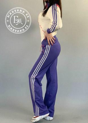 Спортивний костюм adidas фіолетовий2 фото