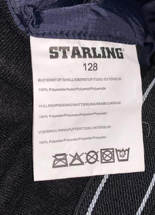 Напівкомбінезон зимовий starling ріст 128 лижні штани6 фото