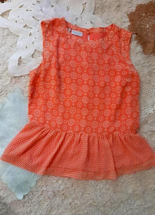 Уоралловая шифоновая блузка,  2xl.