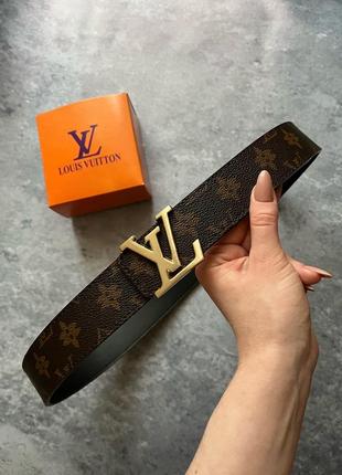 Женский качественный базовый коричневый ремень в стиле lv louis vuitton