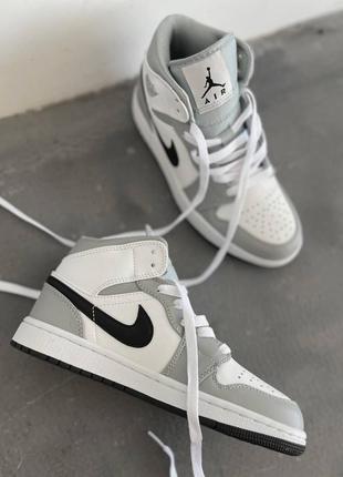 Кроссовки nike jordan high silver black