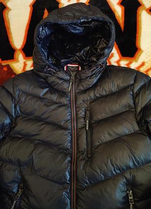 ❄️💨 оригинал. теплая зимняя куртка пуховик tommy hilfiger. ветра и водо защищена.6 фото