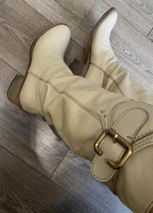 Кожаные сапоги chloé оригинал