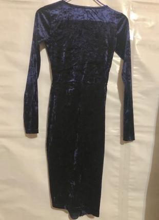 Платье бархатное с красивым вырезом длинное jane norman на декольте вечернее праздничное сексуальное сарафан туника3 фото