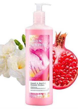 Крем-гель для душу "щасливі моменти" avon senses 720 ml4 фото