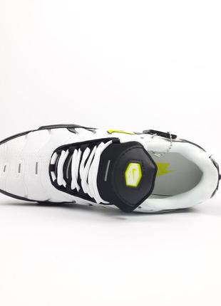 Nike tn air белые с черным кроссовки мужские кеды найк весенние демисезонные демисезон низкие текстильные текстиль топ качество5 фото