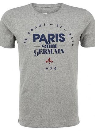 Футболка nike мужская хлопковая с принтом paris saint-germain core type tee найк псж р.l🇺🇸🇹🇷1 фото