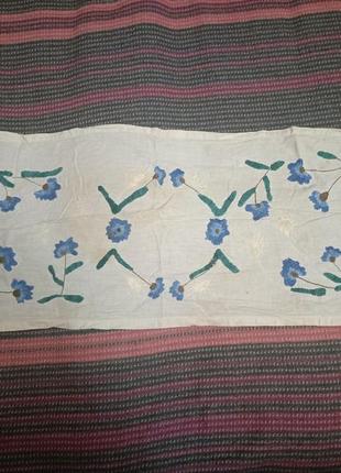 Салфетка винтаж, вышивка гладью