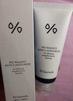 Dr.ceuracle pro balance biotics moisturizer зволожувальний крем для обличчя з пробіотиками 100 мл ceuracle