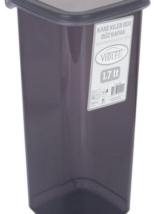 Контейнер пл. violet house 0299 transparent black д/сыпучих 1.7 л (0299 transparent black) tzp156