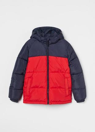 Стеганая демисезонная курточка деми куртка с капюшоном h&m