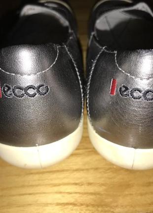 Ecco-кожаные туфли балетки! р.-37