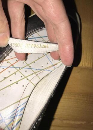 Ecco-кожаные туфли балетки! р.-37