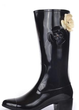 Резиновые сапоги в стиле channel, размер 36, состояние идеально