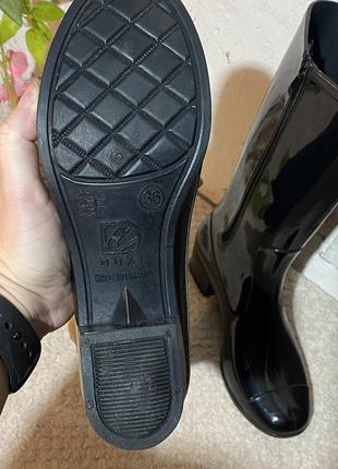 Резиновые сапоги в стиле channel, размер 36, состояние идеально