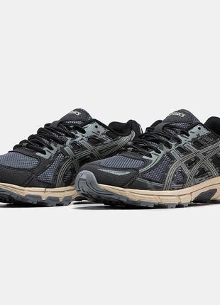 Мужские кроссовки asics gel venture 6 black beige 40-42-43-44-454 фото