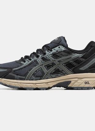 Мужские кроссовки asics gel venture 6 black beige 41