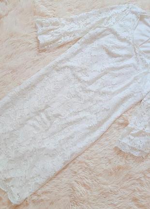 Очень красивое гипюровое платье прямого кроя от next