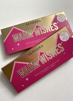 Палетка тіней/тіні для вік sephora collection warm wishes eyeshadow palette