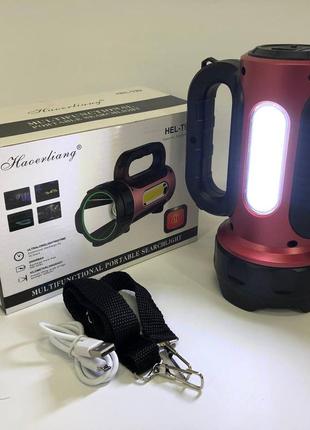 Кемпинговая лампа фонарь t93-led+cob | фонари для кемпинга camping | gi-584 кемпинговый фонарь-лампа3 фото